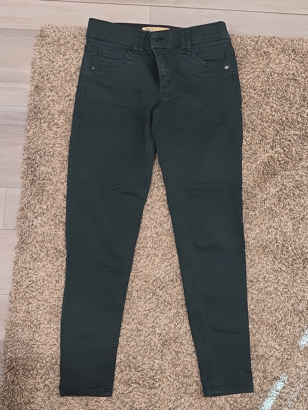 Democracy Forest Green Skinny Mid-Rise Jeans